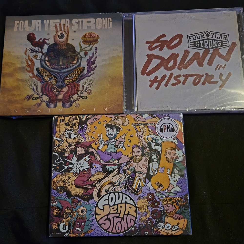 3 Brand New (sealed with the plastic and stickers) "For Year Strong" CD Metal